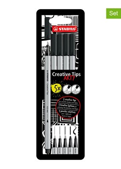 STABILO Cienkopisy (10 szt.) "STABILO Creative Tips ARTY" w kolorze czarnym ze sklepu Limango Polska w kategorii Akcesoria biurowe - zdjęcie 189162113