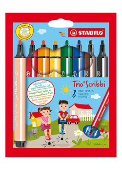 STABILO Mazaki (8 szt.) "STABILO Trio Scribbi" ze sklepu Limango Polska w kategorii Akcesoria biurowe - zdjęcie 189162154