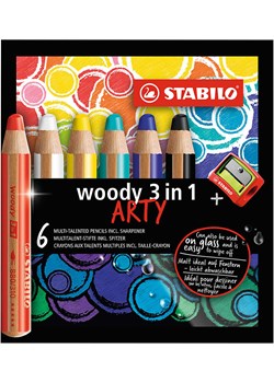 STABILO Kredki XXL (6 szt.) "Woody 3in1" ze sklepu Limango Polska w kategorii Akcesoria biurowe - zdjęcie 189162252
