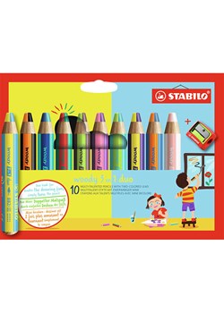 STABILO Kredki duo (10 szt.) "STABILO woody 3 in 1" ze sklepu Limango Polska w kategorii Akcesoria biurowe - zdjęcie 189162302