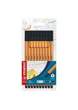 STABILO Cienkopisy (10 szt.) "STABILO point 88" w kolorze czarnym ze sklepu Limango Polska w kategorii Akcesoria biurowe - zdjęcie 189163034