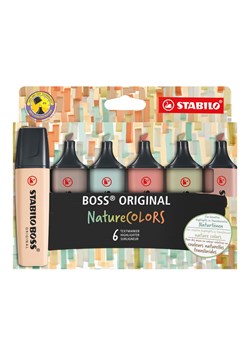 STABILO Zakreślacze (6 szt.) "STABILO Boss - Nature Colors" ze sklepu Limango Polska w kategorii Akcesoria biurowe - zdjęcie 189163262