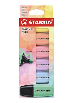 STABILO Zakreślacze (6 szt.) "STABILO BOSS MINI Pastel" ze sklepu Limango Polska w kategorii Akcesoria biurowe - zdjęcie 189163314