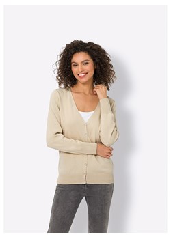 Heine Kardigan w kolorze beżowym ze sklepu Limango Polska w kategorii Swetry damskie - zdjęcie 189168690