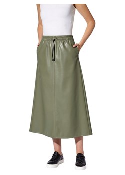 Heine Spódnica w kolorze khaki ze skóry syntetycznej ze sklepu Limango Polska w kategorii Spódnice - zdjęcie 189169203