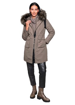 Heine Płaszcz puchowy 3w1 w kolorze szarobrązowym ze sklepu Limango Polska w kategorii Kurtki damskie - zdjęcie 189169534