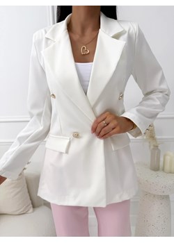 Kremowa Marynarka ze Złotymi Guzikami ze sklepu ModnaKiecka.pl w kategorii Marynarki damskie - zdjęcie 189170422