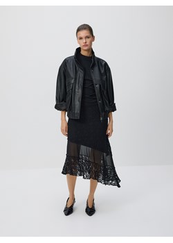 Reserved - Bluzka z marszczeniem - czarny ze sklepu Reserved w kategorii Bluzki damskie - zdjęcie 189170461