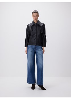 Reserved - Kurtka z frędzlami - czarny ze sklepu Reserved w kategorii Kurtki damskie - zdjęcie 189170741