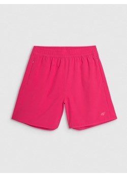 Damskie spodenki plażowe 4F 4FWSS25UBDSF149 - różowe ze sklepu Sportstylestory.com w kategorii Odzież plażowa - zdjęcie 189171133