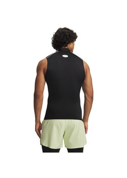 Męska koszulka treningowa Under Armour UA HeatGear Elite Sleeveless Mock - czarny ze sklepu Sportstylestory.com w kategorii T-shirty męskie - zdjęcie 189171223