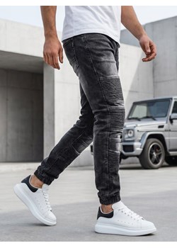 Spodnie męskie jeansowe joggery czarne Dstreet UX4222 ze sklepu DSTREET.PL w kategorii Spodnie męskie - zdjęcie 189171444