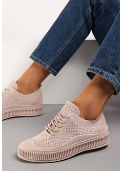 Ciemnobeżowe Trampki Accia ze sklepu renee.pl w kategorii Trampki damskie - zdjęcie 189171614