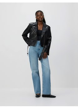 Reserved - Kurtka z imitacji skóry - czarny ze sklepu Reserved w kategorii Kurtki damskie - zdjęcie 189172301