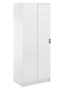 Biała skandynawska szafa narożna - Axelor ze sklepu Edinos.pl w kategorii Szafy - zdjęcie 189172510