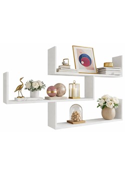 Biała Półka Wisząca Otwarta B2-B92 ze sklepu Edinos.pl w kategorii Półki - zdjęcie 189172531