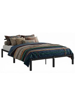 Czarne metalowe łóżko w stylu loftowym 140x200 cm B4-D25 ze sklepu Edinos.pl w kategorii Łóżka i materace - zdjęcie 189172532