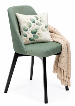 Zielone drewniane krzesło kubełkowe W9-G89 ze sklepu Edinos.pl w kategorii Krzesła - zdjęcie 189172550