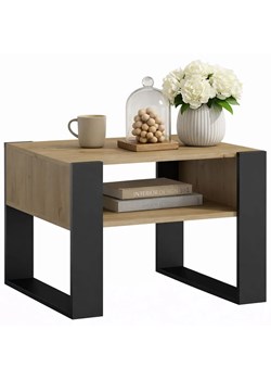 Stolik Kawowy Nowoczesny Dąb Artisan+Czarny S4-W75 ze sklepu Edinos.pl w kategorii Stoliki kawowe - zdjęcie 189172593