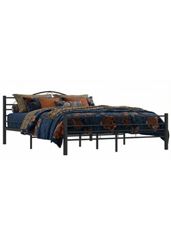 Czarne metalowe łóżko 180x200 cm K2-M61 ze sklepu Edinos.pl w kategorii Łóżka i materace - zdjęcie 189172614