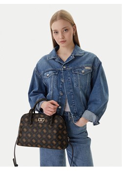 Guess Torebka Emelie Logo HWGP99 28060 Brązowy ze sklepu MODIVO w kategorii Kuferki - zdjęcie 189172711