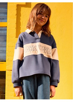 Roxy Bluza Iconic Waves ERGFT04025 Niebieski Boxy Fit ze sklepu MODIVO w kategorii Bluzy chłopięce - zdjęcie 189172752