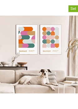 Orangewallz Druki artystyczne (2 szt.) "Bauhaus Set 1" w ramce ze sklepu Limango Polska w kategorii Obrazy - zdjęcie 189174710