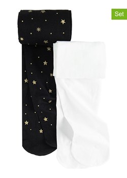COOL CLUB Rajstopy (2 pary) w kolorze czarnym i białym ze sklepu Limango Polska w kategorii Rajstopy dziecięce - zdjęcie 189175294