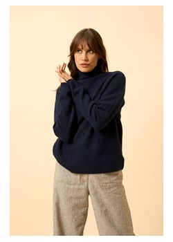 Just Cashmere Kaszmirowy golf "Alyssa" w kolorze granatowym ze sklepu Limango Polska w kategorii Swetry damskie - zdjęcie 189175350