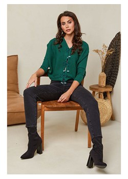 Soft Cashmere Kardigan w kolorze zielonym ze sklepu Limango Polska w kategorii Swetry damskie - zdjęcie 189175381