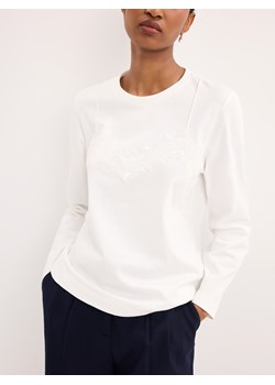 Mohito - Longsleeve z koronkowym zdobieniem - biały ze sklepu Mohito w kategorii Bluzki damskie - zdjęcie 189175910