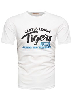 Koszulka biała męska t-shirt z nadrukiem 2774 - Recea.pl ze sklepu Recea.pl w kategorii T-shirty męskie - zdjęcie 189175972