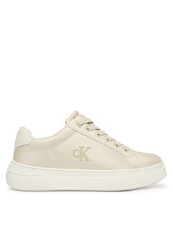 Sneakersy Calvin Klein Low Cut Lace Up V3A9-83220-1688 Beżowy ze sklepu eobuwie.pl w kategorii Buty sportowe dziecięce - zdjęcie 189176980
