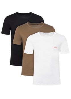 HUGO Komplet t-shirtów Rn Triplet P 50532811 Czarny Regular Fit ze sklepu MODIVO w kategorii T-shirty męskie - zdjęcie 189179063