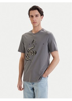 HUGO T-Shirt Discorb 50557672 Szary Regular Fit ze sklepu MODIVO w kategorii T-shirty męskie - zdjęcie 189179163