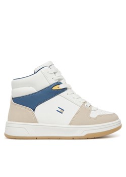 Tommy Hilfiger Sneakersy High Top Lace Up T3X9-34364-1269 M Biały ze sklepu MODIVO w kategorii Buty sportowe dziecięce - zdjęcie 189179250