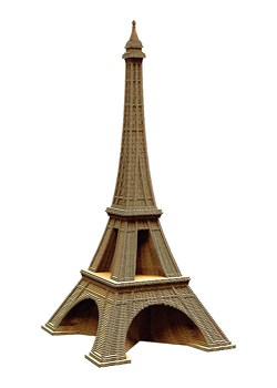 Cartonic Puzzle 3D "Eiffel Tower" w kolorze jasnobrązowym ze sklepu Limango Polska w kategorii Puzzle - zdjęcie 189181302