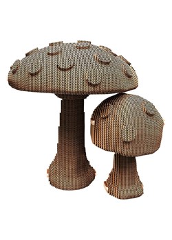 Cartonic Puzzle 3D "Mushrooms" w kolorze jasnobrązowym ze sklepu Limango Polska w kategorii Puzzle - zdjęcie 189181370