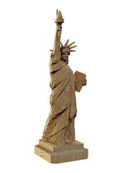 Cartonic Puzzle 3D "Statue od Liberty" w kolorze jasnobrązowym ze sklepu Limango Polska w kategorii Puzzle - zdjęcie 189181451