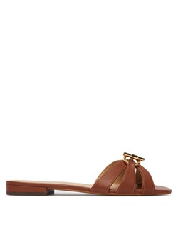 Klapki LAUREN RALPH LAUREN Blaike 802982875001 Brązowy ze sklepu eobuwie.pl w kategorii Klapki damskie - zdjęcie 189182211