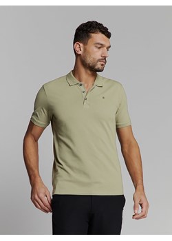 No Excess Koszulka polo w kolorze khaki ze sklepu Limango Polska w kategorii T-shirty męskie - zdjęcie 189182744