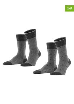 ESPRIT Skarpety (2 pary) "Piqué" w kolorze szaro-czarnym ze sklepu Limango Polska w kategorii Skarpetki męskie - zdjęcie 189182771