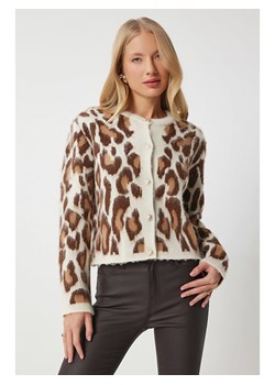 Happiness Istanbul Kardigan w kolorze kremowo-jasnobrązowym ze sklepu Limango Polska w kategorii Swetry damskie - zdjęcie 189183674