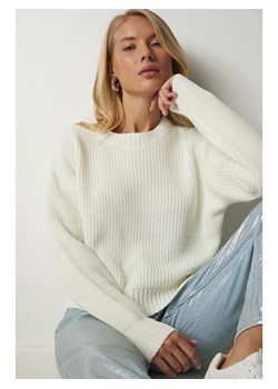 Happiness Istanbul Sweter w kolorze kremowym ze sklepu Limango Polska w kategorii Swetry damskie - zdjęcie 189183683