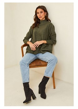 Soft Cashmere Sweter w kolorze khaki ze sklepu Limango Polska w kategorii Swetry damskie - zdjęcie 189185234