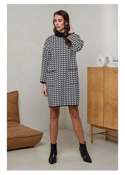 Soft Cashmere Sukienka dzianinowa w kolorze czarno-białym ze sklepu Limango Polska w kategorii Sukienki - zdjęcie 189185244