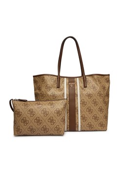 Guess Torebka Victtoria HWSS95 14290 Brązowy ze sklepu MODIVO w kategorii Torby Shopper bag - zdjęcie 189185704