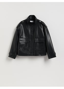 Reserved - Kurtka z imitacji skóry - czarny ze sklepu Reserved w kategorii Kurtki damskie - zdjęcie 189185931