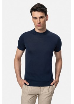 T SHIRT WILLOW GRANATOWY Z BAWEŁNY ze sklepu Recman w kategorii T-shirty męskie - zdjęcie 189186094