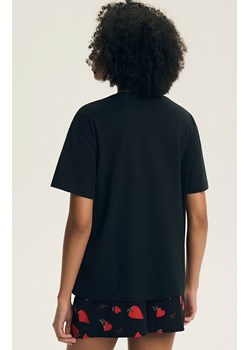 Henderson bawełniana piżama damska w serca Elain 44497-99X, Kolor czarno-czerwony, Rozmiar 2XL, Henderson ze sklepu Intymna w kategorii Piżamy damskie - zdjęcie 189188792